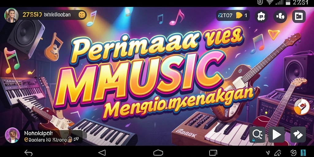 Tampilan gameplay <strong>2757</strong> dengan berbagai tantangan musik yang seru.