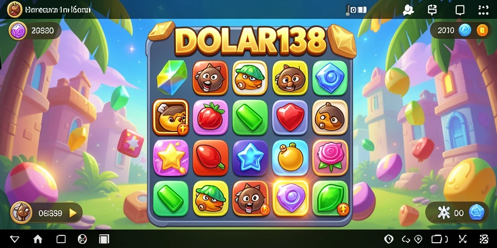 Screenshot gameplay DOLAR138 yang menampilkan keseruan mencocokkan item.