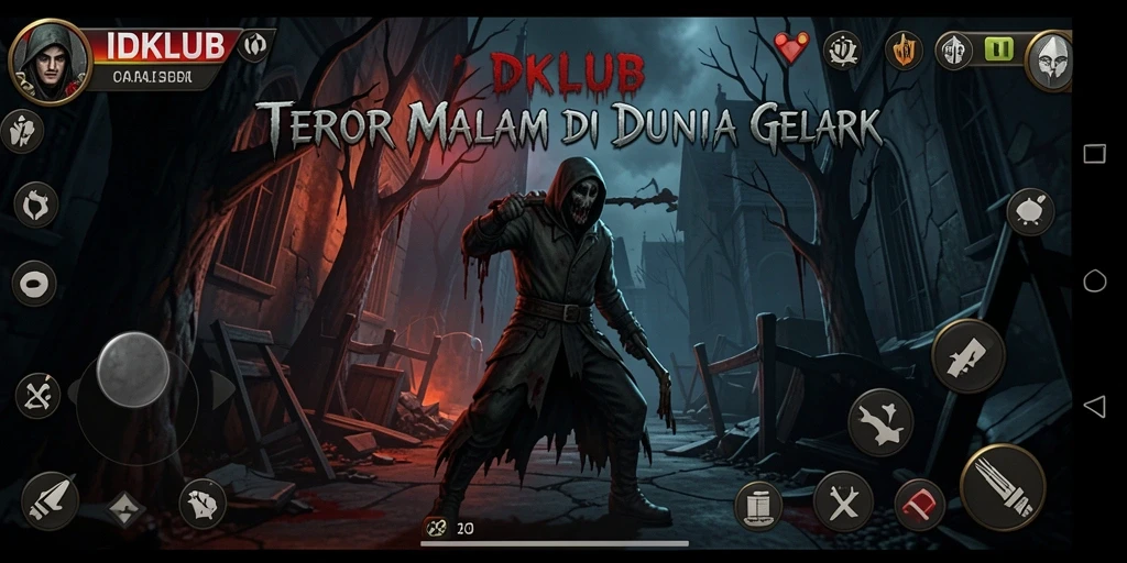 Gameplay mencekam dalam suasana gelap dan misterius.