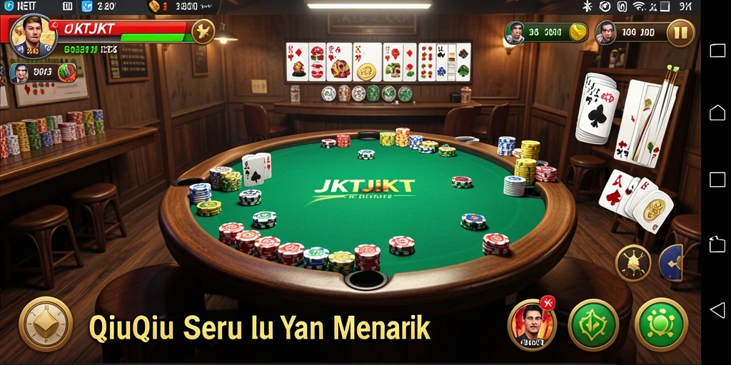 Tampilan gameplay QiuQiu yang seru dan menegangkan.