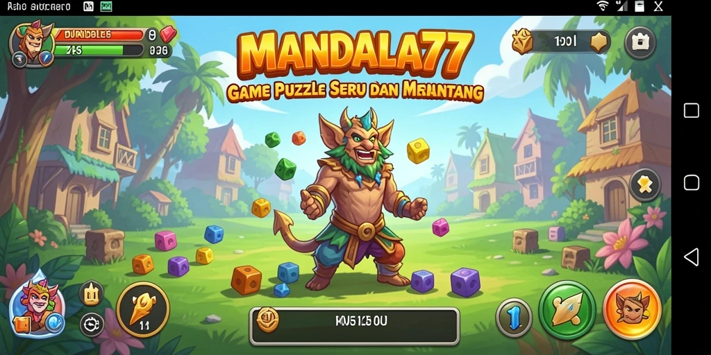 Tampilan gameplay MANDALA77 yang menantang dan seru.