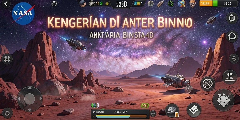Screenshot menampilkan momen mencekam dari gameplay NASA4D.