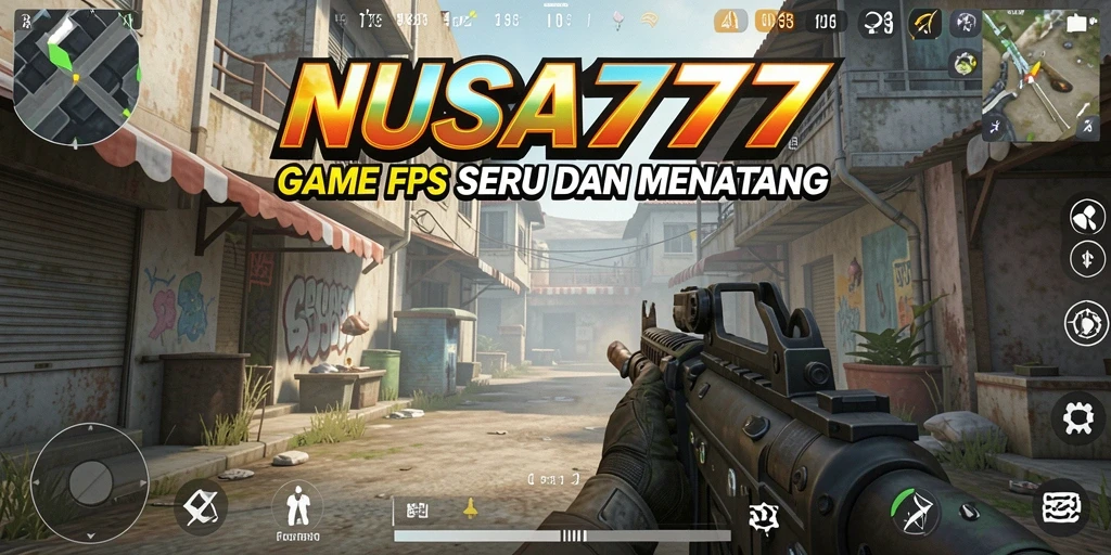 Screenshot gameplay NUSA777 menampilkan aksi tembak-menembak yang mendebarkan.