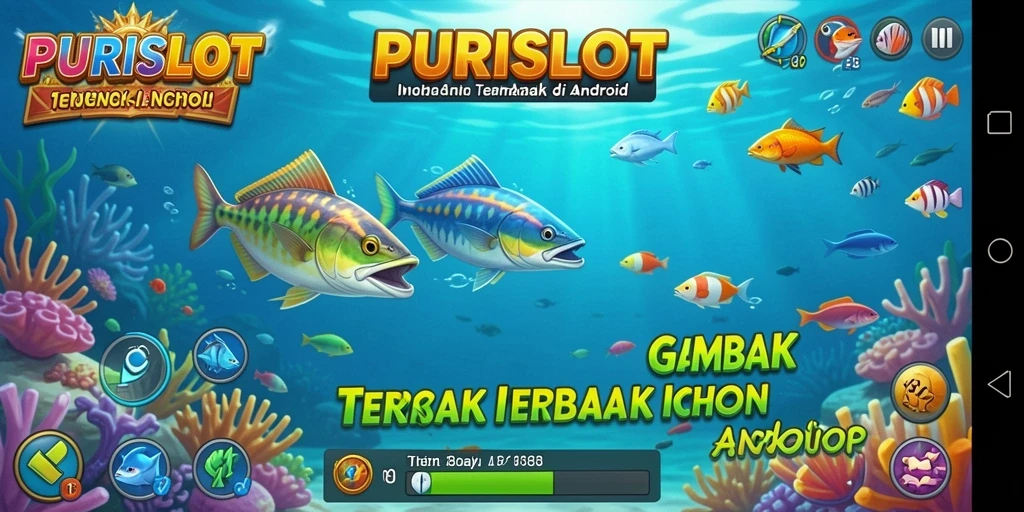 Gameplay mendebarkan dalam PURISLOT yang penuh warna.