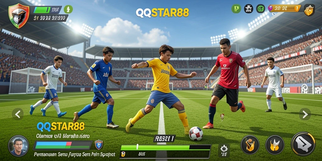 Tampilan gameplay seru dari QQSTAR88 dalam berbagai cabang olahraga.