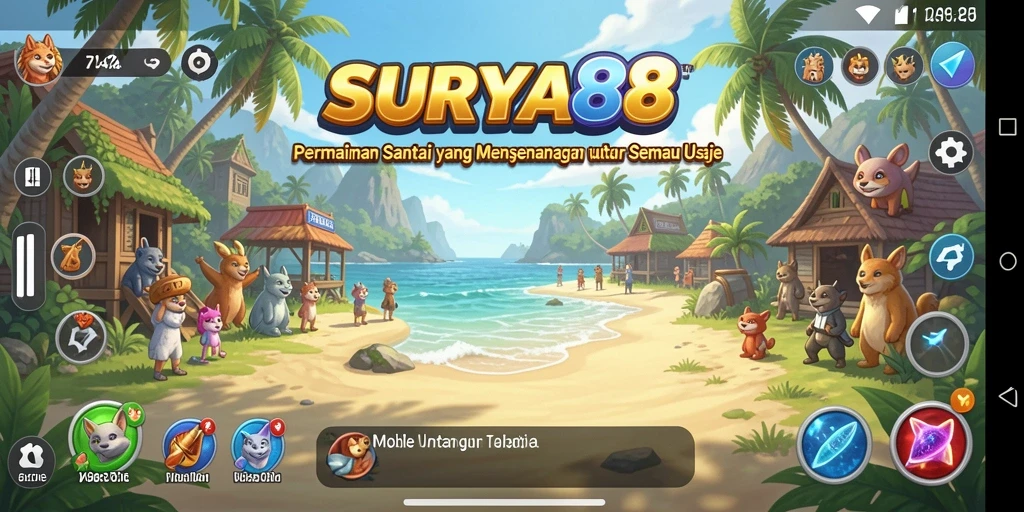 Screenshot gameplay SURYA88 menampilkan kesenangan bermain yang sederhana.